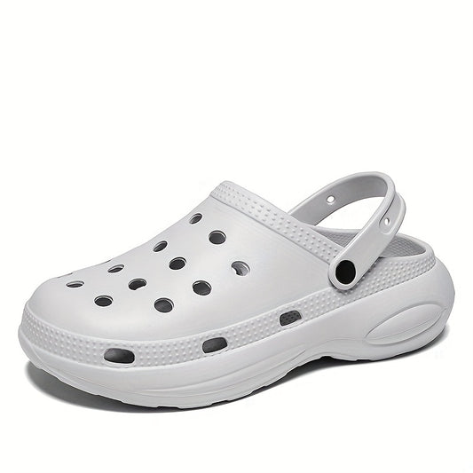 Men's Closed Toe Platform Clogs Outdoor Wear resistant Anti skid Beach Clogs