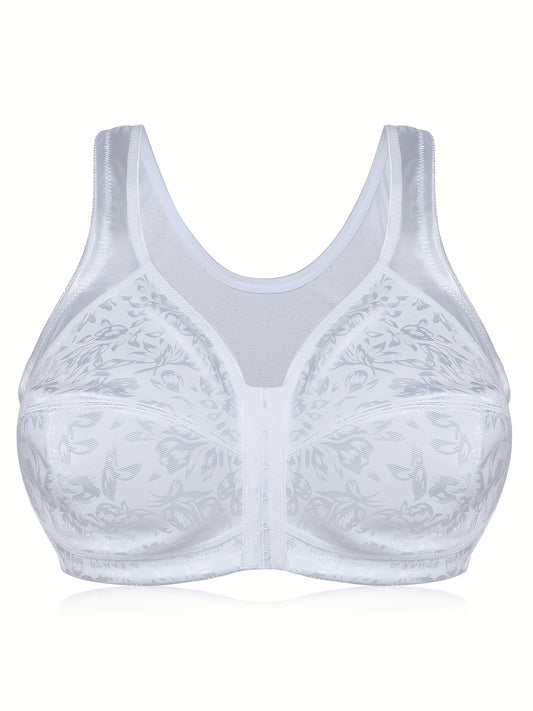  Front Closure Full Coverage Jacquard Bra