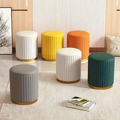 Light Tea Table Stool Italian Makeup Round Stool Small Household Footrest Stool