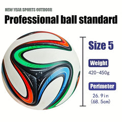 Classic No 5 Soccer Ball PU Leather Seamless