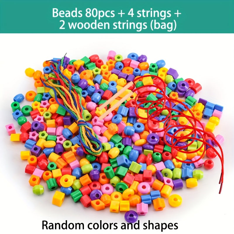 Educational Bead Stringing Toys for Kids Over 3 Years Old