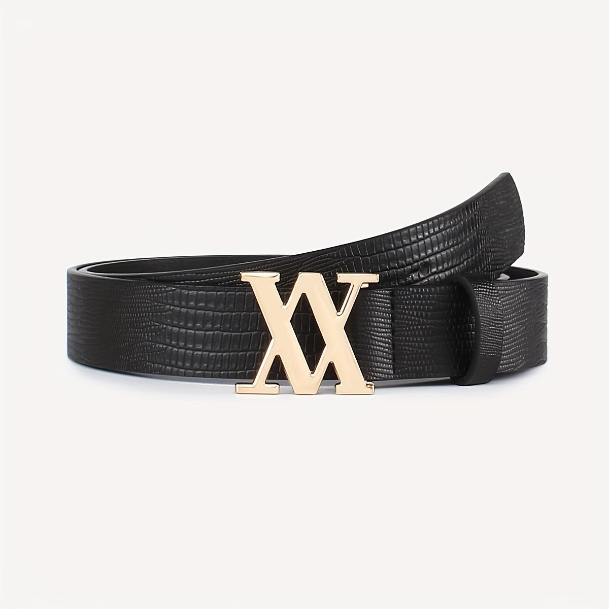 Stylish V Buckle PU Leather Waist Belt for Women