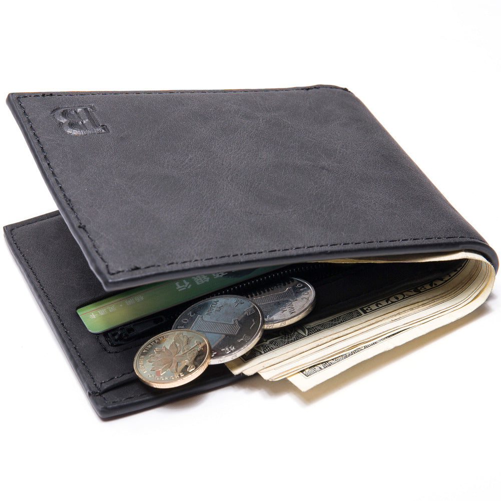 RFID Slim Leather Bifold Men Wallet Holds 5-12 Cards Coin Pouch Note Section
