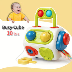 10 in 1 Busy Cube Interactive Toy for Youngsters
