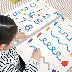 Reusable Magic Tracking Exercise Book Montessori Education Stationery