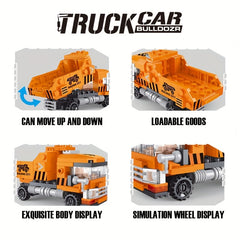 Dump Truck Building Blocks Set - Creative Engineering Vehicle Toy