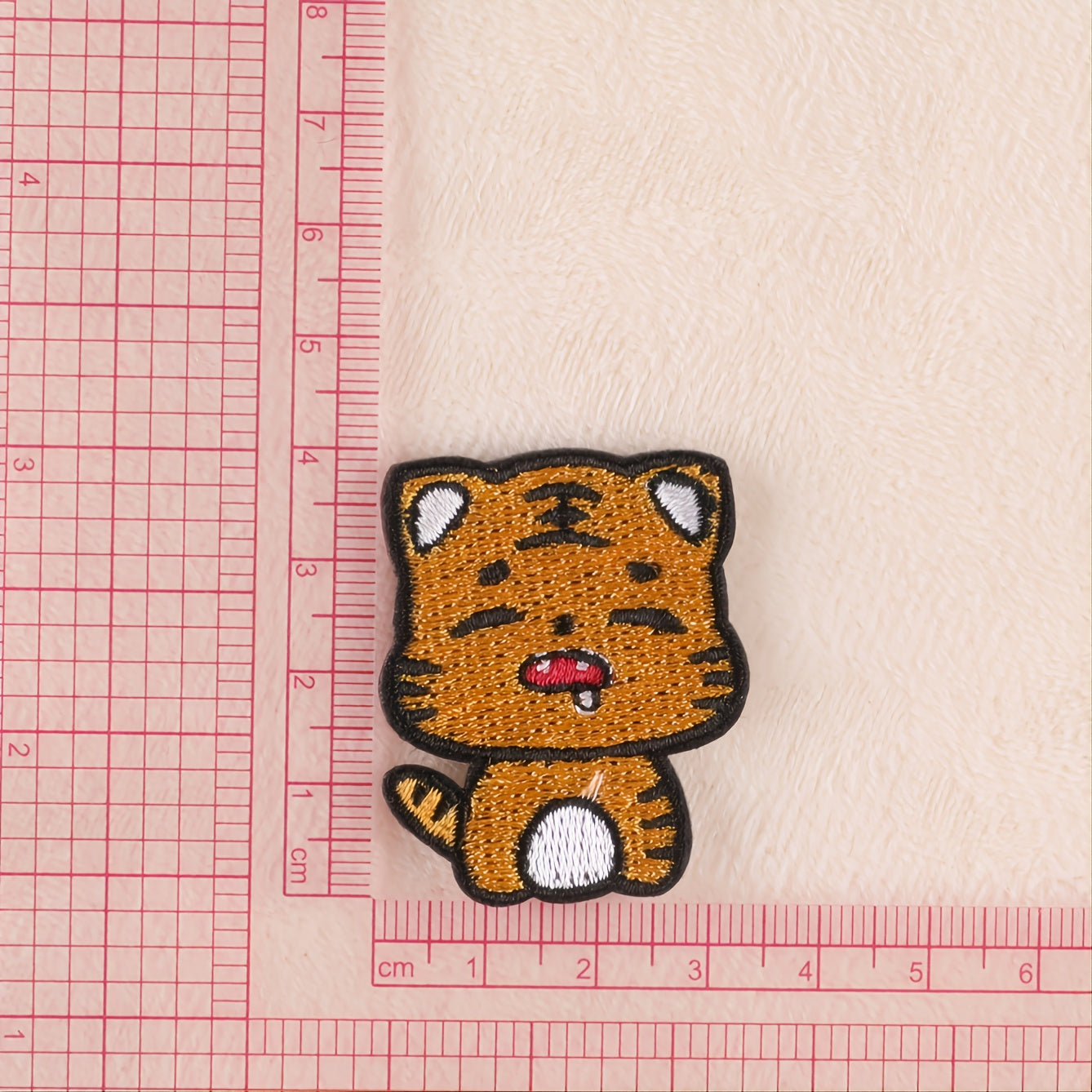 6pcs Tiger Embroider Patch Cute Cartoon Style Kids DIY Sewing Craft Supplies