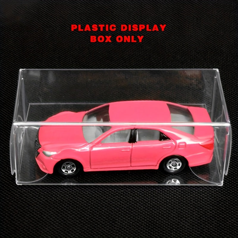 25PCS Small Scale Car Model Display Box 30 40 82mm PVC