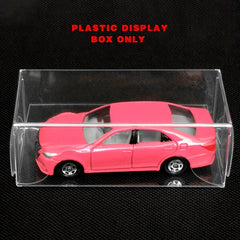 25PCS Small Scale Car Model Display Box 30 40 82mm PVC