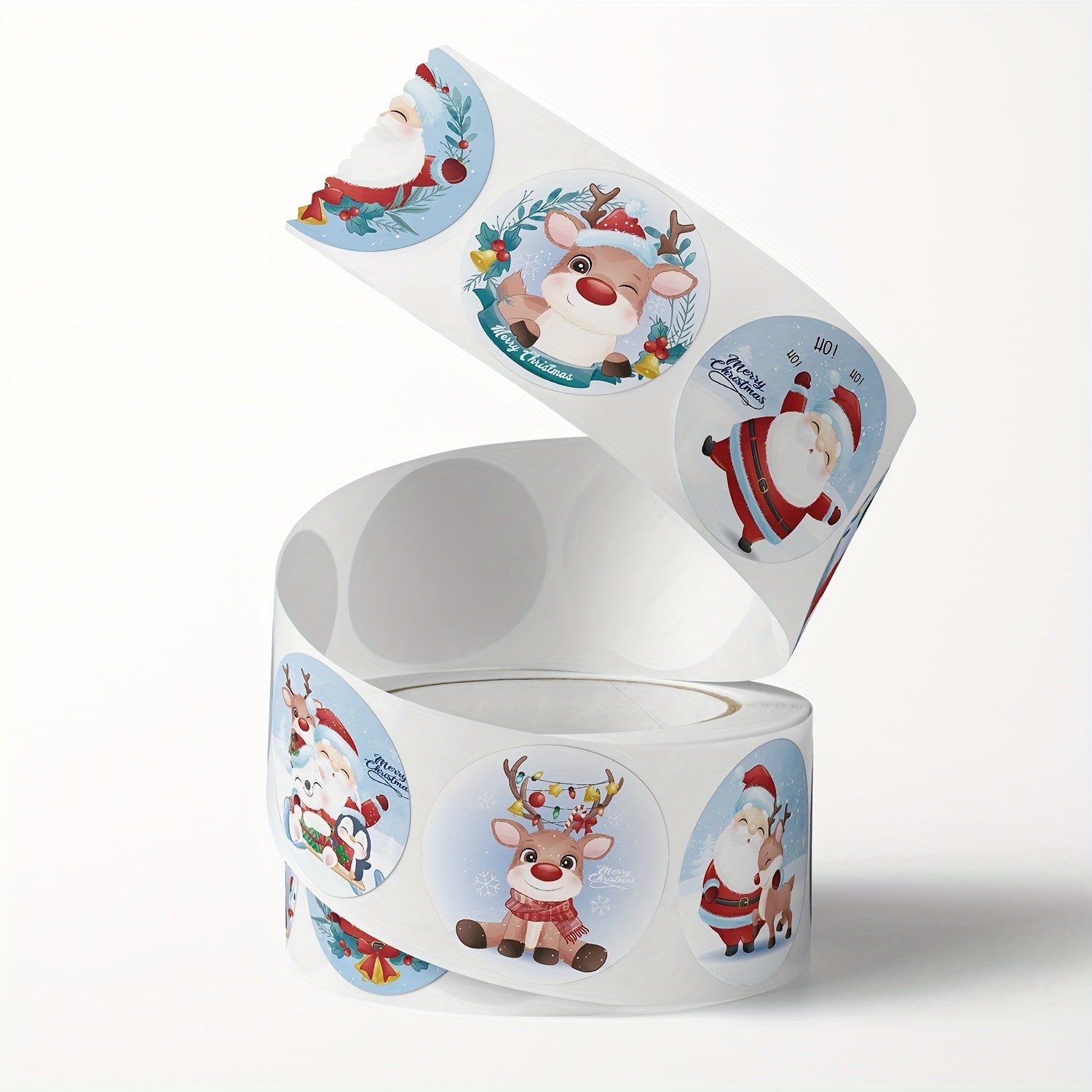 500 Christmas Theme Gift Label Stickers, Self-adhesive Paint Stickers
