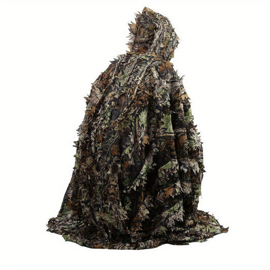 3D Camouflage Cape Cloak Jungle for Outdoor Christmas Halloween Costume