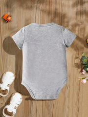 Baby Girls BIG SISTER Print Romper Short Sleeve Bodysuit