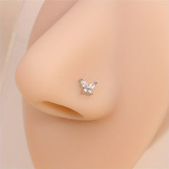 Butterfly Screw Nose Ring Stud for Men & Women