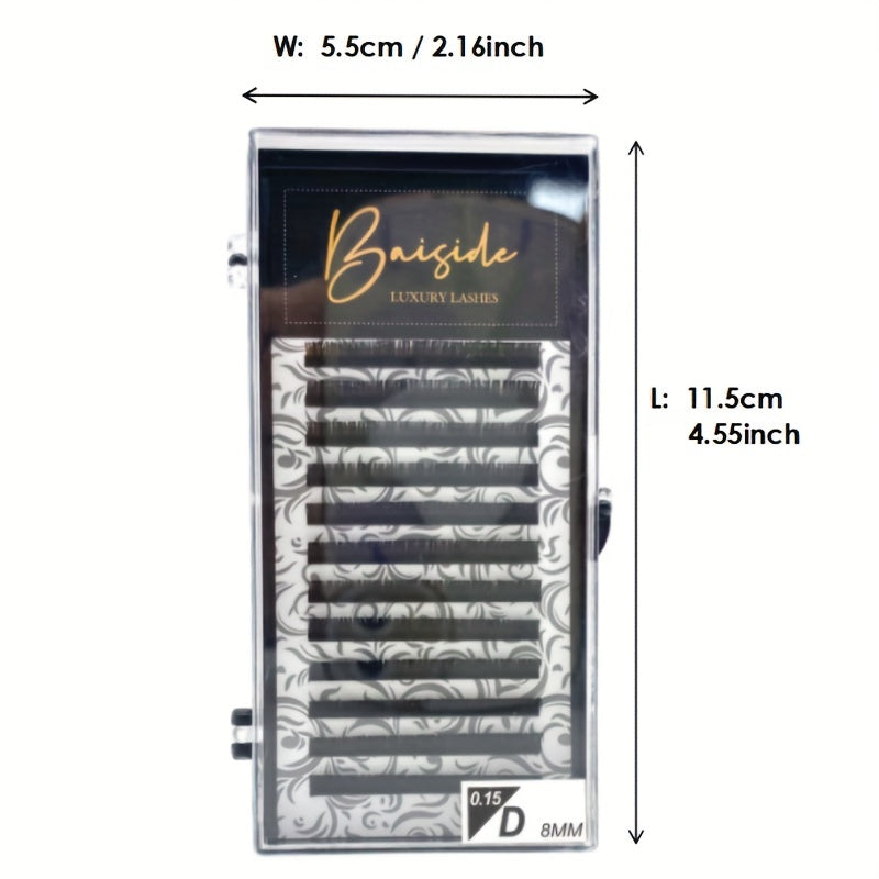 Soft Silk 0 15mm C Curl Lash Extensions 8 15mm Cat's Fox Eye Perfect for Salon