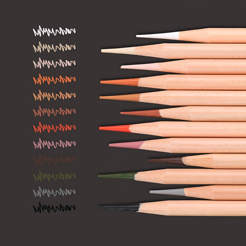12 Charcoal Pencils Set Professional Drawing Sketch Shading Art Pencils