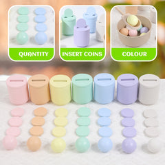 Wooden Sorting & Counting Game Educational Toy Improves Hand Eye Coordination