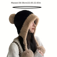 Thickened Women's Winter Hat for Various Occasions, Warm and Windproof