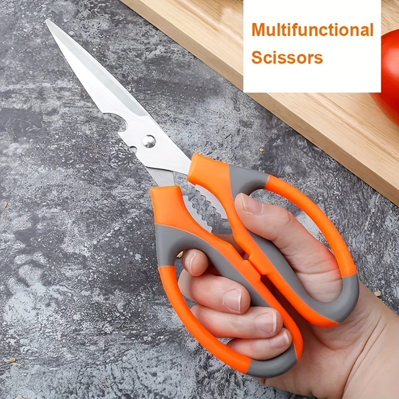 Stainless Steel Multifunctional Kitchen Scissors with Bottle Opener