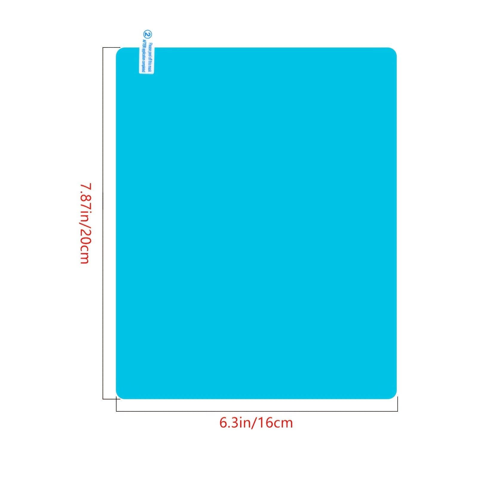 2pcs Car Side Window Film Rainproof Anti Fog Mirror Sticker 16.6 x 29.7in