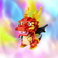 Chinese Zodiac Mini Building Block Toy Set for Birthday, Desktop Decoration