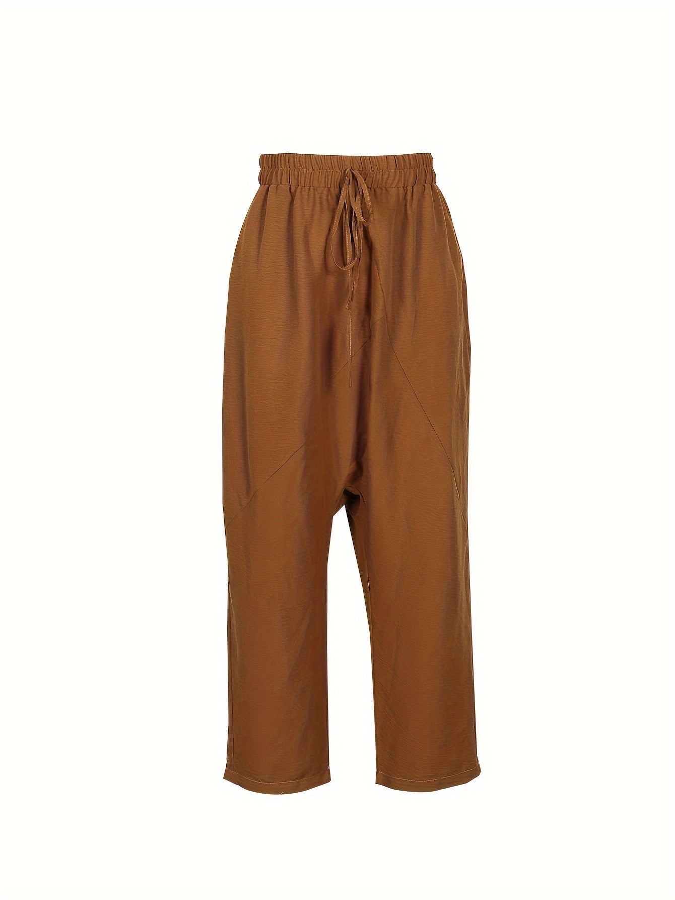  High Rise Harem Trousers with Pockets