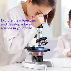 Student Microscope 16Kx Magnification 3x Objectives
