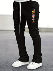 Comfy Flared Trousers Men's Casual Stretch Hip Hop Joggers