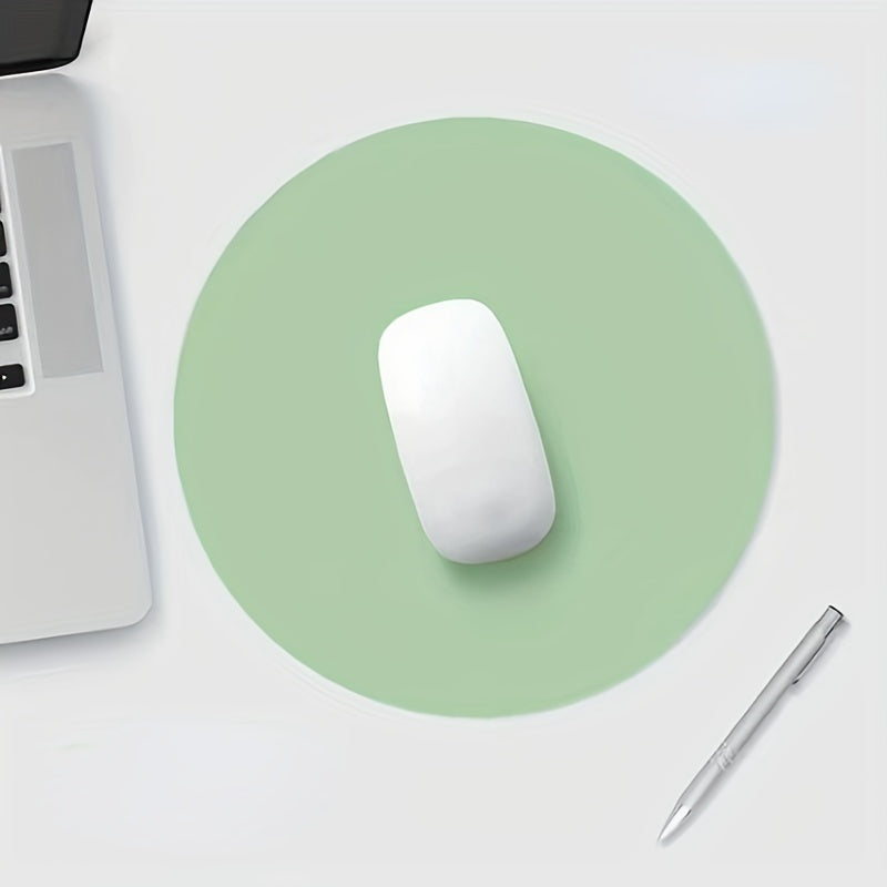 Solid Round Non-slip Mouse Pad for Students Office Computer Laptop