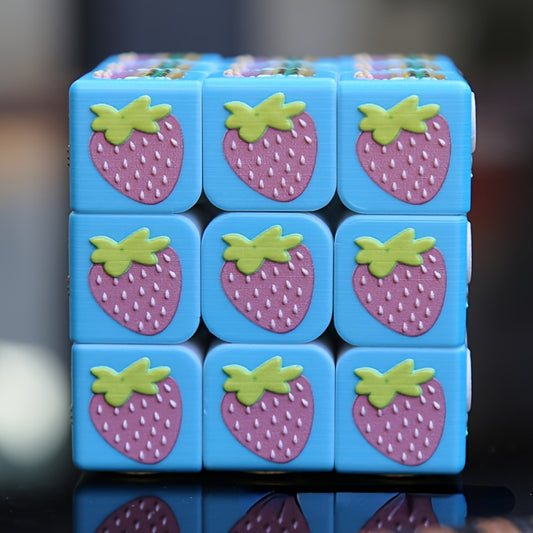 Cube 3D Relief Fruit Pattern Cube Blind 3rd Order Christmas
