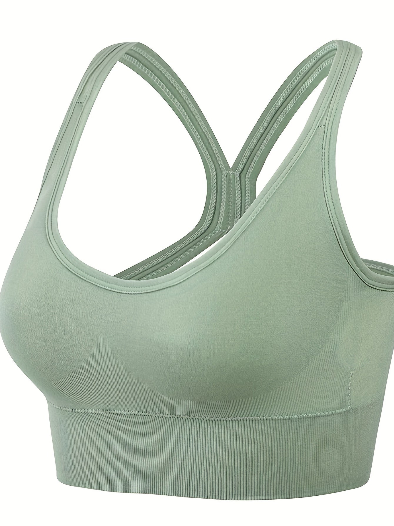 Women's Solid Sports Bra for Yoga Running Fitness