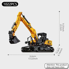 Excavator Building Blocks Set DIY Construction Toy Educational Assembly Kit