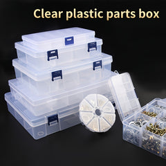 Adjustable Plastic Storage Box for Small Components & Jewelry Tools