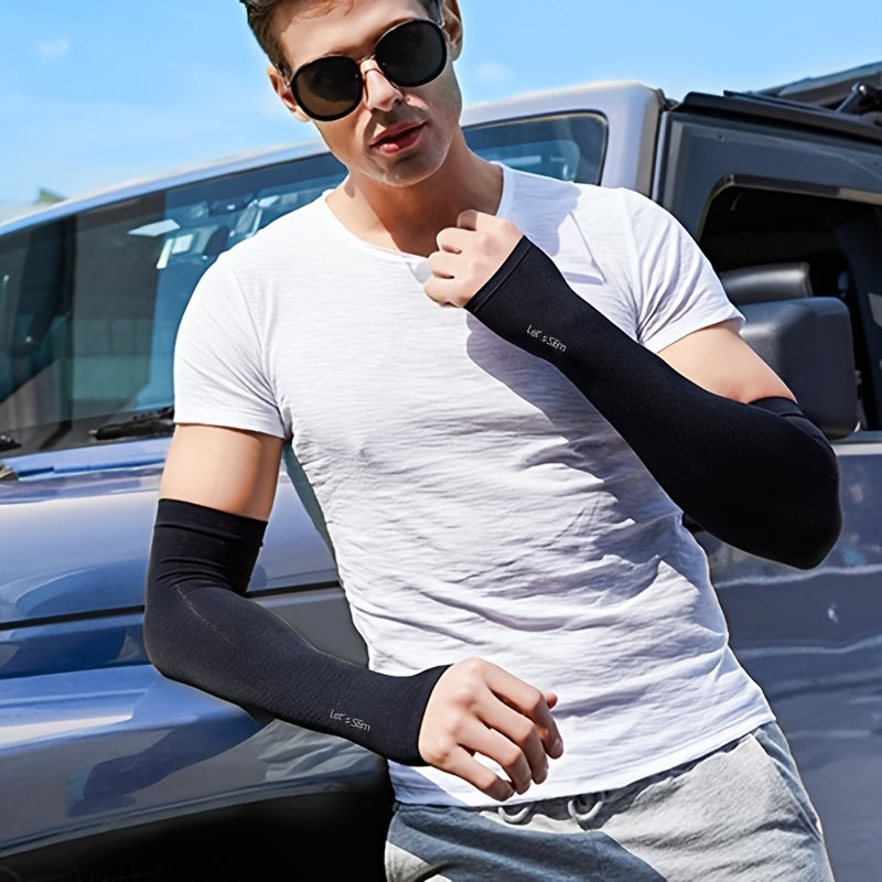 NAIYONG Compression Cooling Sleeves UV Protection Sunscreen Thumbless Cuffs