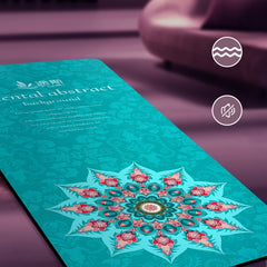 Printed TPE Yoga Mat Sports Fitness Mat Indoor Outdoor Yoga Pilates Training Mat