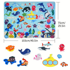 Interactive Farm & Underwater Felt Storyboard Set - Educational Activity Kit