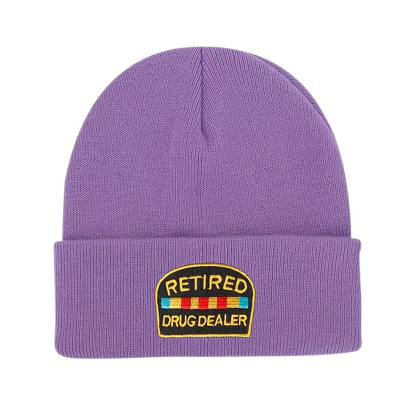 Embroidery Knitted Hat Warm Beanie
