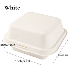 10pcs Disposable Cake Box Paper Pulp Hand Painted Biodegradable