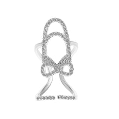 Geometric Diamond Open Nail Ring Temperament Manicure Set Ring