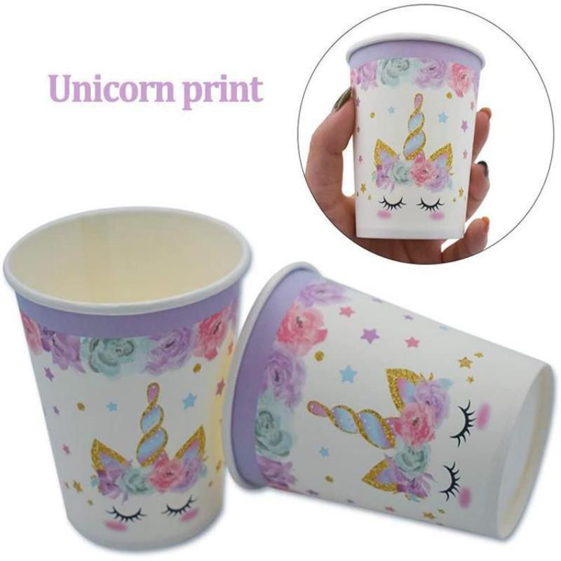 Unicorn Magic 16pc Party Supplies Set for Girls' Birthdays