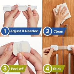 Child Safety Lock for Drawer Cabinet Door - Multifunctional Protective Lock