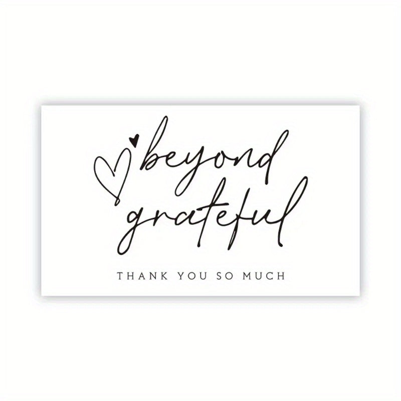 Pink Coated Paper Thank You Card Business Bag Gift Decoration
