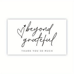 Pink Coated Paper Thank You Card Business Bag Gift Decoration