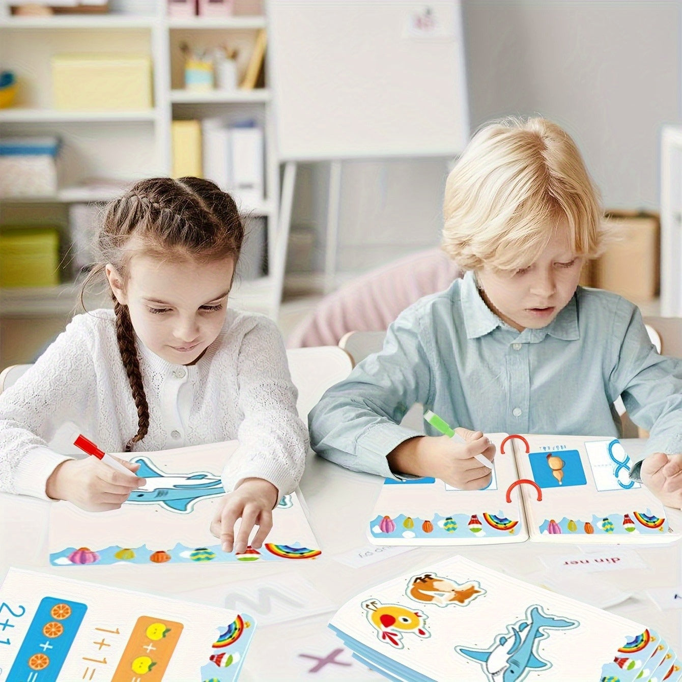 Pen Control Exercises Workbook for Kids: Shapes, Numbers, Drawing Activities