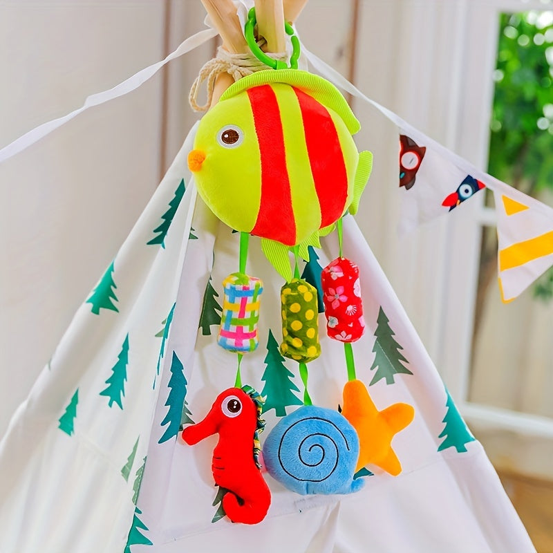Baby Stroller Pendant Rattle Bed Bell Soothing Doll