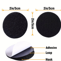 20 Pairs Sticky Hook Loop Dots 2 Round Self Adhesive Fasteners for DIY Crafts