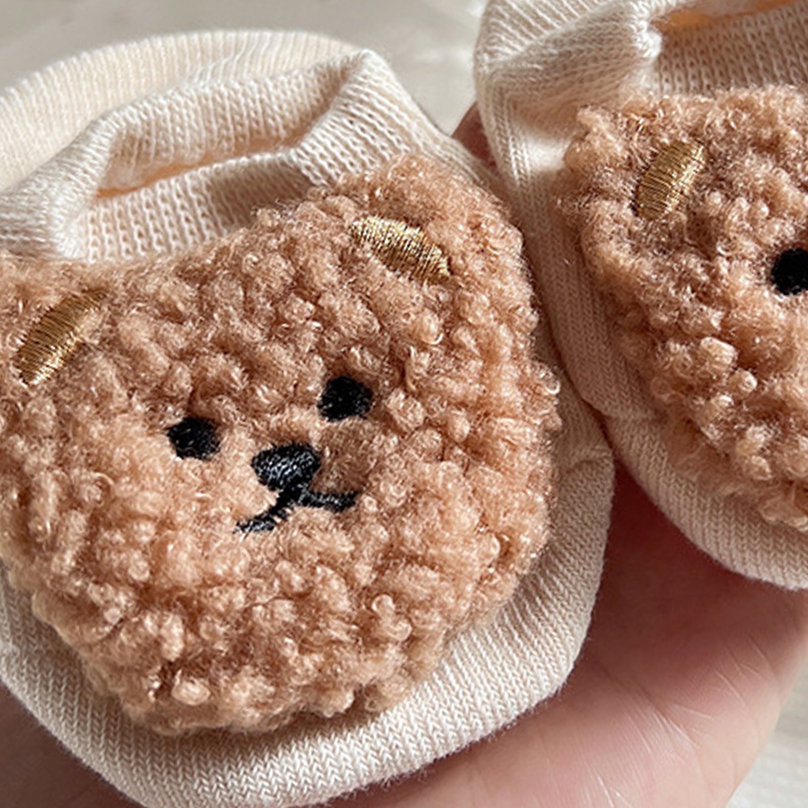 3pcs Kids Bear Non-Slip Floor Socks
