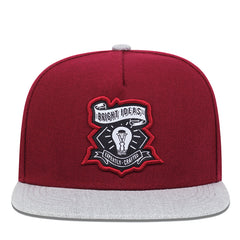 Embroidered English Hip Hop Flat Brimmed Hat