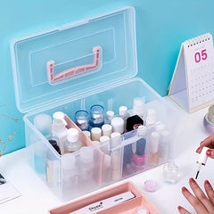 Double Layer Nail Polish Storage Box - Travel & Home Use