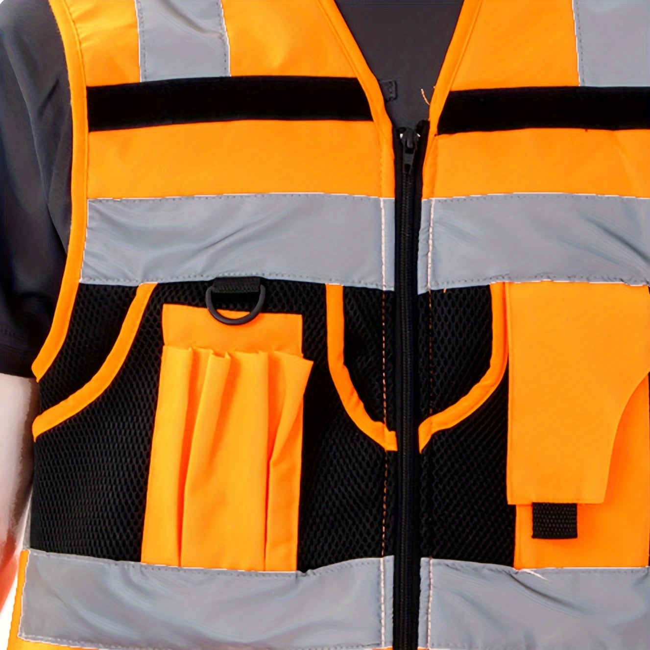 High Visibility Reflective Safety Vest with Engineer Pocket