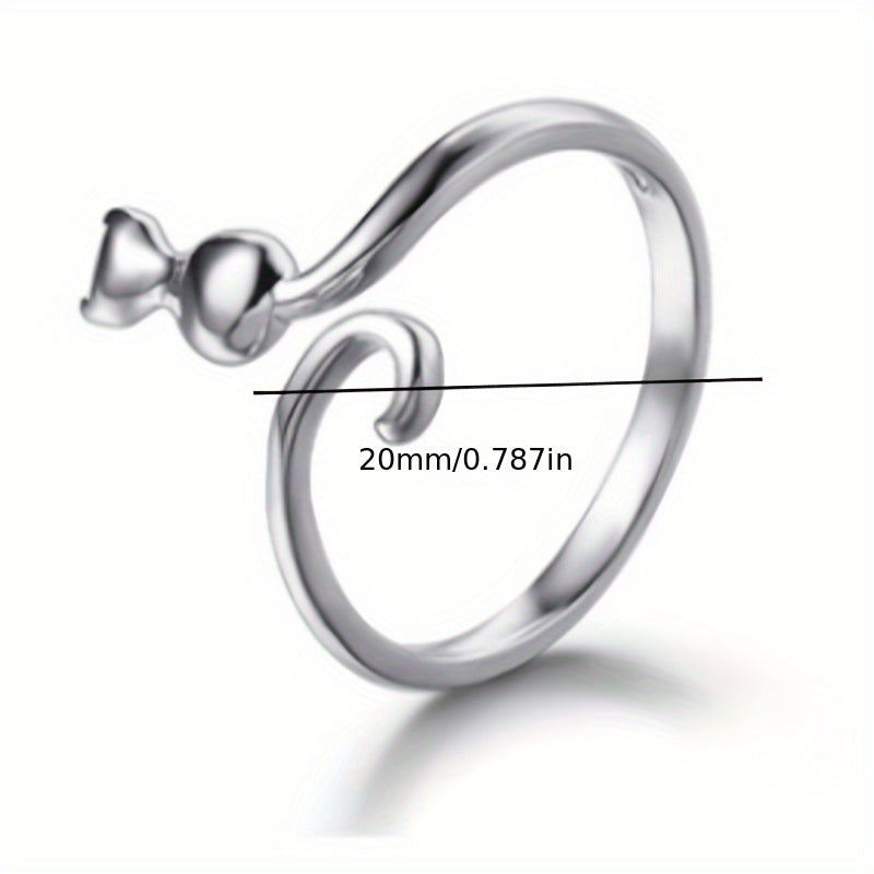 2pcs Cartoon Kitten Crochet Ring for Finger Knitting